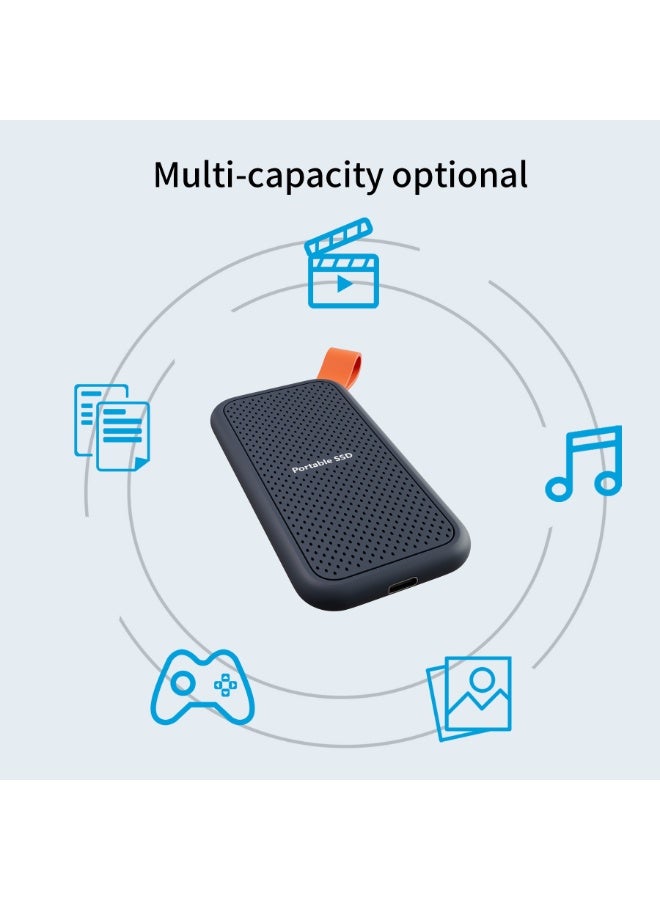 8TB Portable External SSD, 8000GB USB 3.1 High Speed Data Transfer, Computer Backup Drive Support Data Storage Transfer, USB C Mini Portable External Solid State Drive for PC/Laptop/Phones and More - Image 5