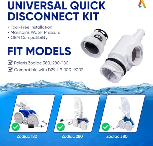 Canamax D29 UWF Quick Disconnect and 9-100-9002 Pressure Relief Valve by Canamax - Compatible with Polaris 180 280 380 Automatic Pool Cleaners - Image 5