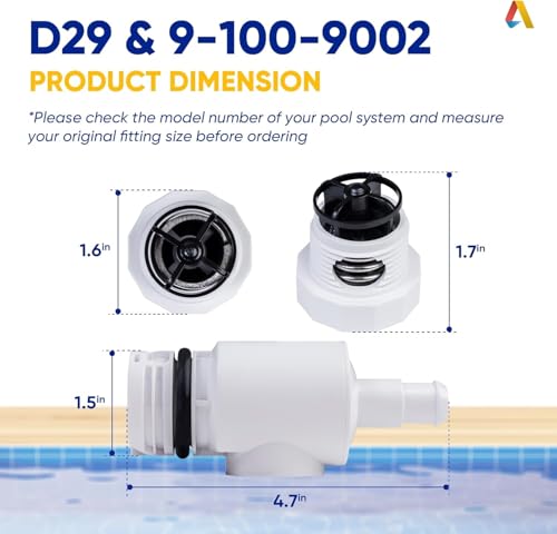 Canamax D29 UWF Quick Disconnect and 9-100-9002 Pressure Relief Valve by Canamax - Compatible with Polaris 180 280 380 Automatic Pool Cleaners - Image 2