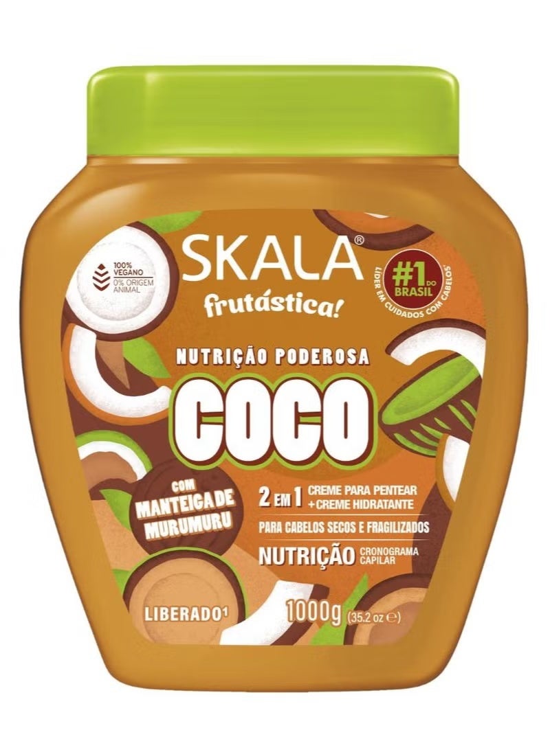 Skala Coco Hair Cream 2 in 1 Mask and Leave-In with Coconut and Murumuru Butter – 1000g