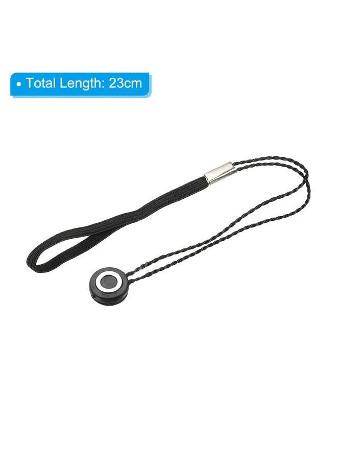 PATIKIL - Camera Lens Cap Leash, 6Pcs Nylon Elastic Adhesive Cap Cover String Cord Keeper Holder for Outdoor Photography Camera Preventing Lost, Black - Image 1