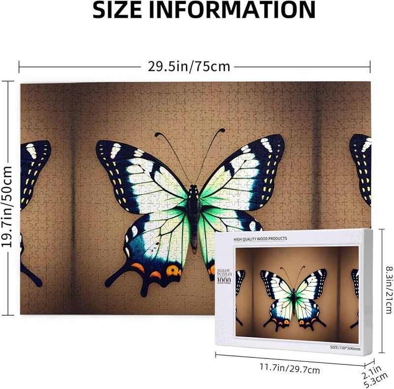 Phayah 1000 Piece Butterfly Jigsaw Puzzle For Adults Home Decor Gift 29 5 X 19 7 Inches - Image 3