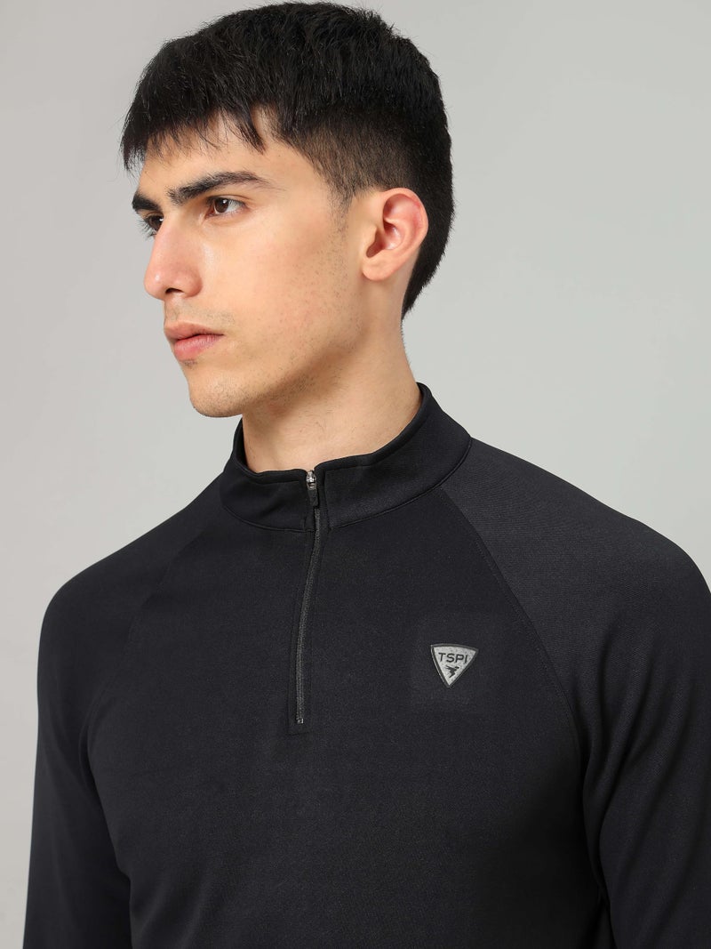 TECHNOSPORT Pm89 High Neck Jacket Black XL (MJPM89BLKXLR) - Image 4
