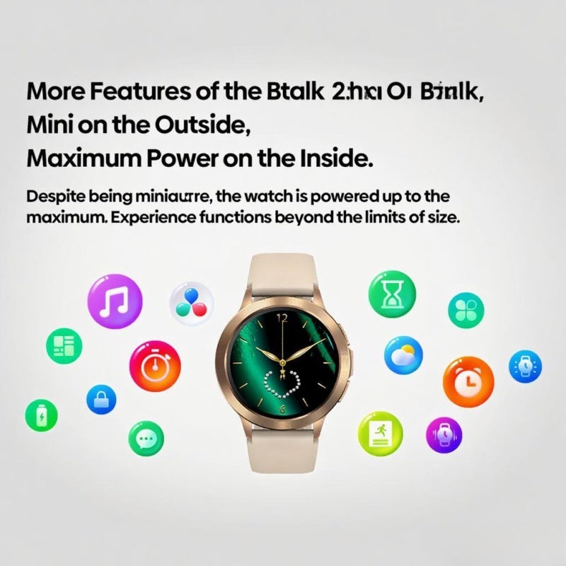 Zeblaze Btalk 2 Smart Watch 1.3-Inch AMOLED FullTouch Screen BT Call Fitness Tracker IP68 Waterproof Blood Oxygen/Sleep/Heart Rate/Blood Pressure Monitor Multiple Sports Mode - Image 5