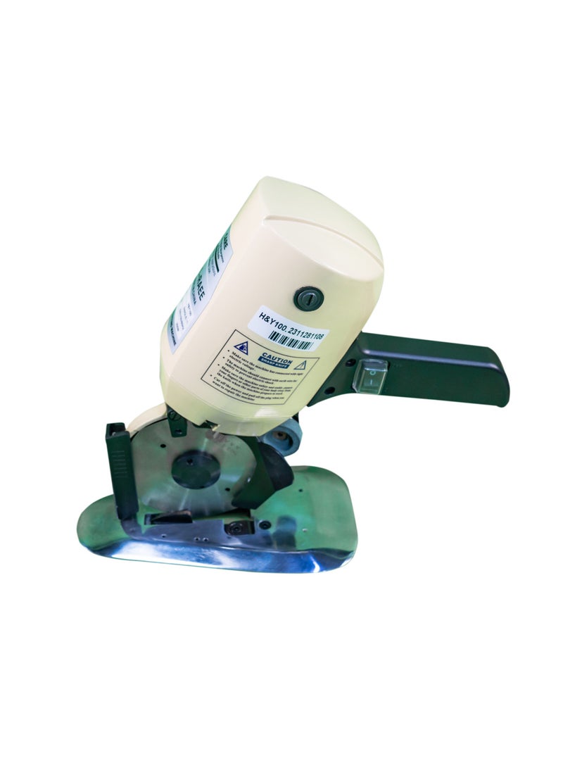 AL-RAEE Electric Rotary Fabric Cutter, 220V Cloth Cutting Machine, Octagonal Blade, Automatic Sharpener - Image 1