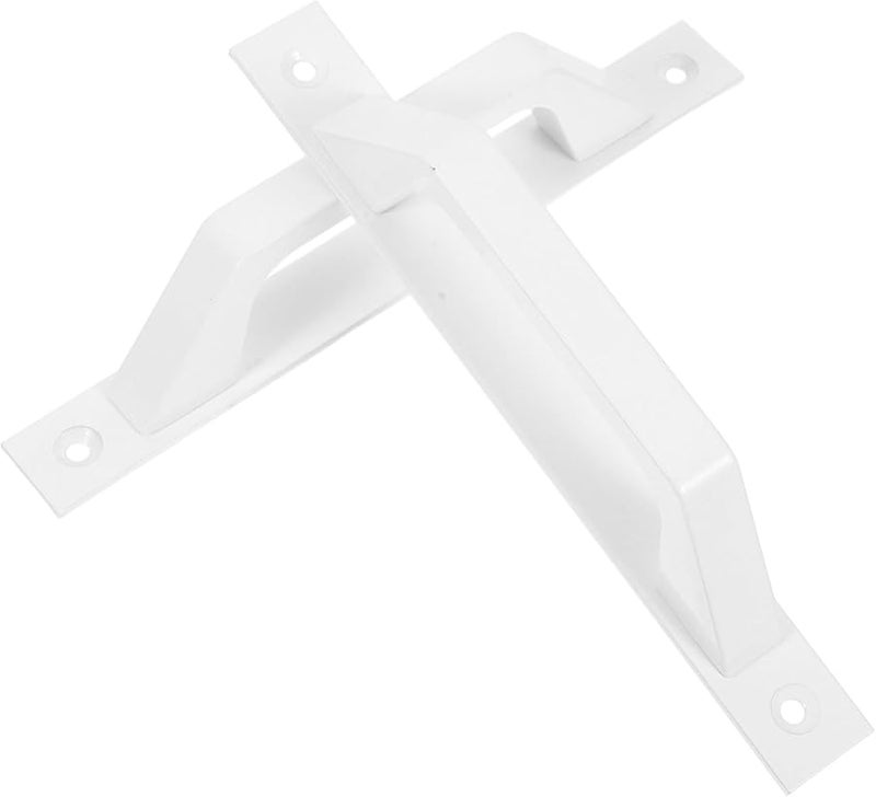 Mikikit 2Pcs White Aluminum Alloy Pull Handle for Sliding Doors Gates and Cabinets Easy to Install - Image 2