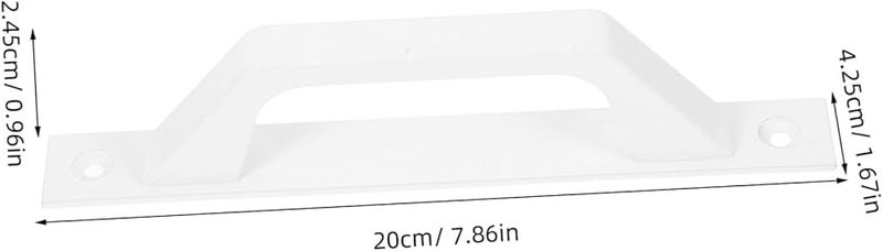 Mikikit 2Pcs White Aluminum Alloy Pull Handle for Sliding Doors Gates and Cabinets Easy to Install - Image 3