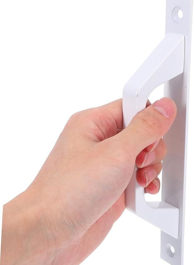 Mikikit 2Pcs White Aluminum Alloy Pull Handle for Sliding Doors Gates and Cabinets Easy to Install - Image 4