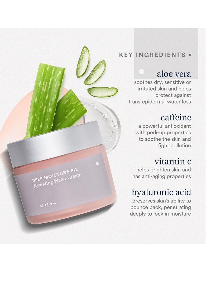 Care Skincare - Deep Moisture Fix, Hydrating Water Face Cream With Hyaluronic Acid, 1.7 oz. - Image 2