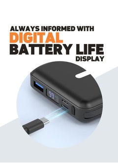 FITIT 10000 mAh Magnetic Wireless Power Bank, Portable Charger, 20W Fast Charging  with USB-C Compatibility.  - Image 4