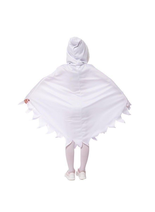 Spooktacular Creations Child Scary Smiling Ghost Costume Dress with Hood, Toddler Kids Halloween Costume Cloak Cape for Girls Ghost Cosplay-3T(3-4yr) - Image 5