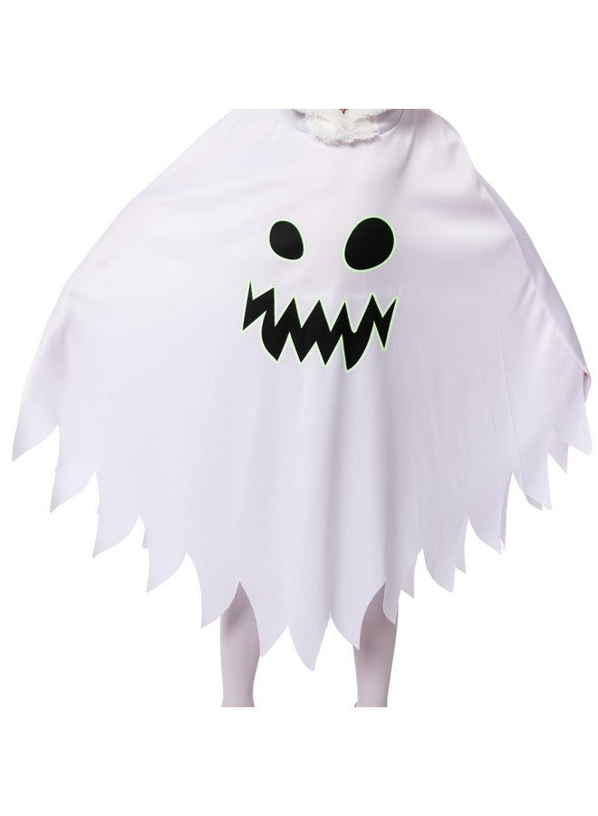 Spooktacular Creations Child Scary Smiling Ghost Costume Dress with Hood, Toddler Kids Halloween Costume Cloak Cape for Girls Ghost Cosplay-3T(3-4yr) - Image 4
