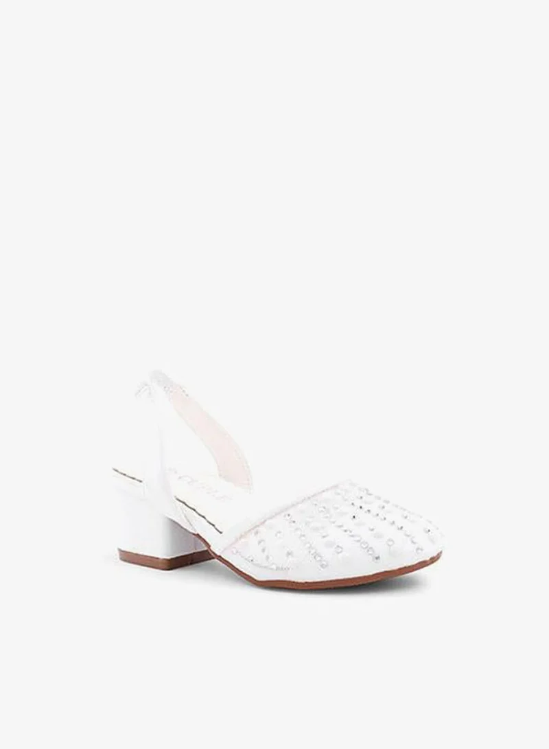 Cuple Girls Block Heel Slingback Heels