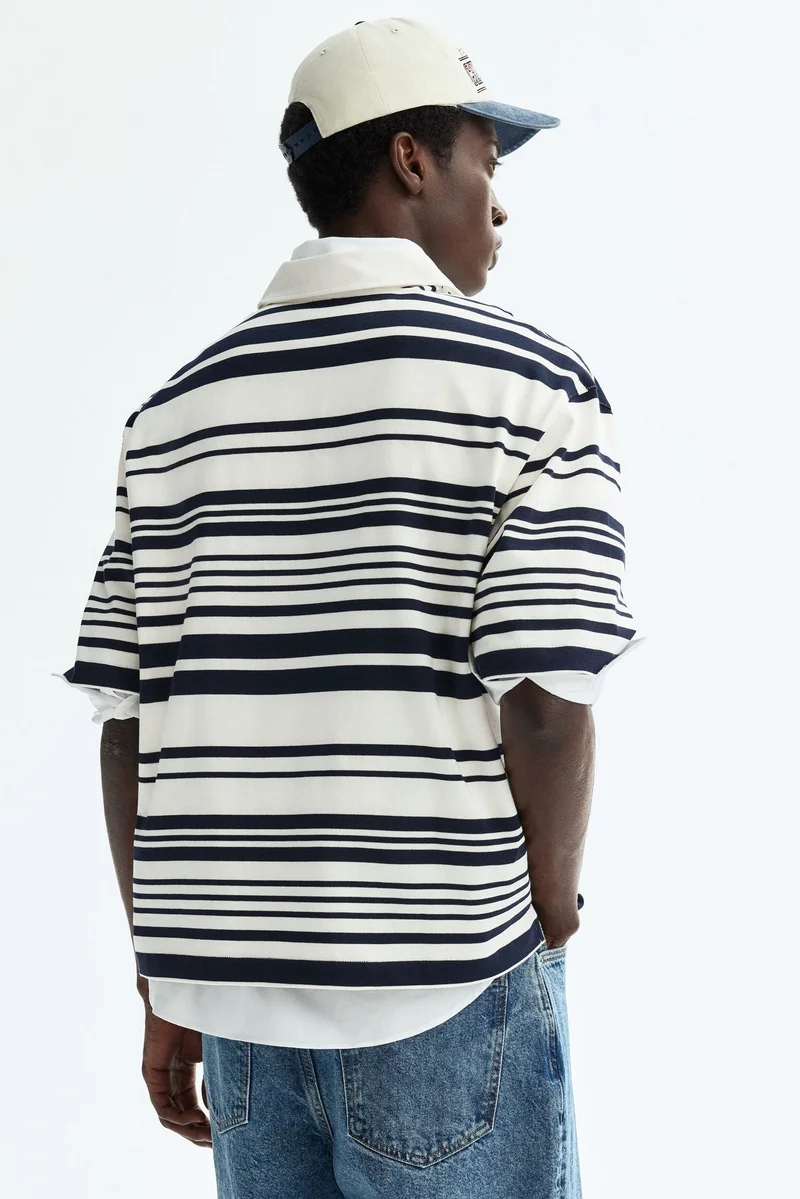 H&M Loose Fit Cotton rugby shirt