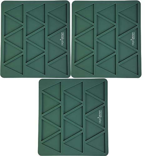Bright Kitchen 3 Triangle Chip Silicone Sheet Mold Compatible With Cosori Dehydrator Bright Kitchen Re-Usable Non-Stick Mat - Image 1
