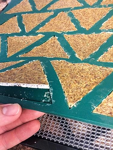 Bright Kitchen 3 Triangle Chip Silicone Sheet Mold Compatible With Cosori Dehydrator Bright Kitchen Re-Usable Non-Stick Mat - Image 4