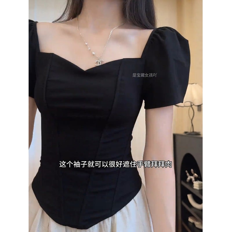 Mr [Original Rayon Air Layer] Women'S Summer Fishbone Waist Slimming Short-Sleeved T-Shirt Girl Fashion Easiest For Match - Image 5