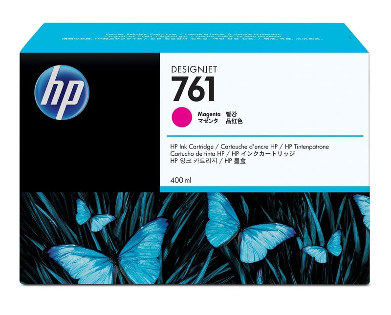 HP 761 400-ml Magenta DesignJet Ink Cartridge Magenta - Image 1
