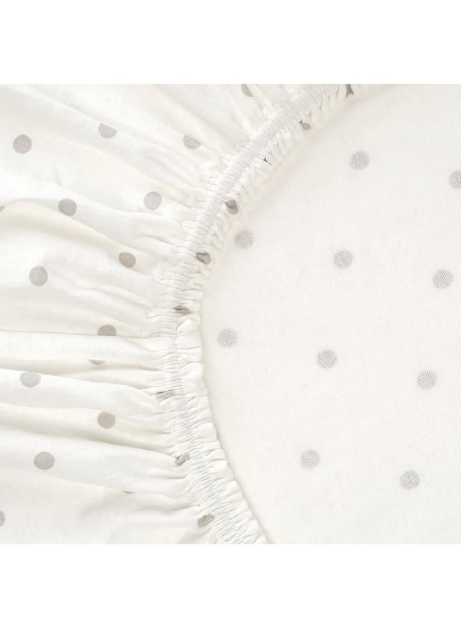 erorex Fitted sheet for cot, dotted/moon, 60x120 cm - Image 4