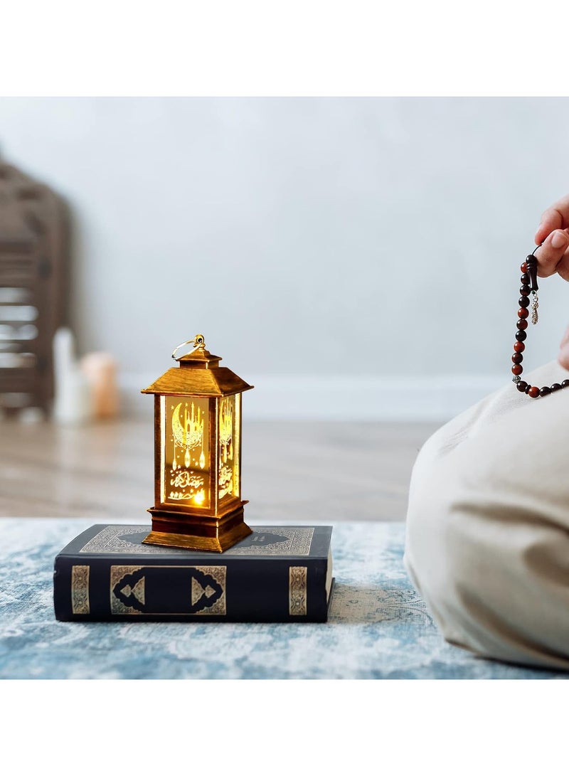 فانوس رمضان معلق زينة رمضان مصباح زينة عيد مبارك مصباح طاولة على شكل قمر ونجمة زينة فانوس عتيق زينة رمضان لمهرجان المسلمين - Image 4