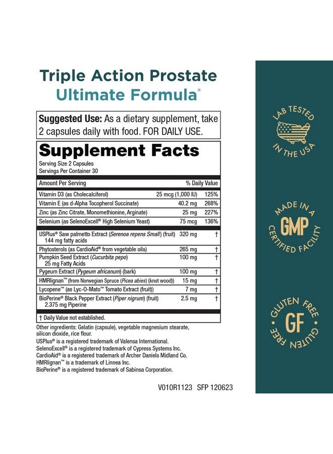Purity Products - Triple Action Prostate 60 Capsules - Image 2
