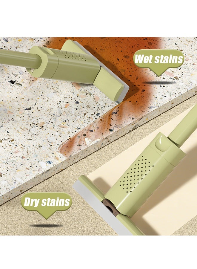 HOMESTAR Mini Mop, Portable Squeeze Mop with 1 Mop Heads, Sponge Mop, Hands-Free Squeeze Mop, Hand Washable Desktop Wring Function Mop for Worktop Cleaning, Kitchen and Bathroom - Image 2