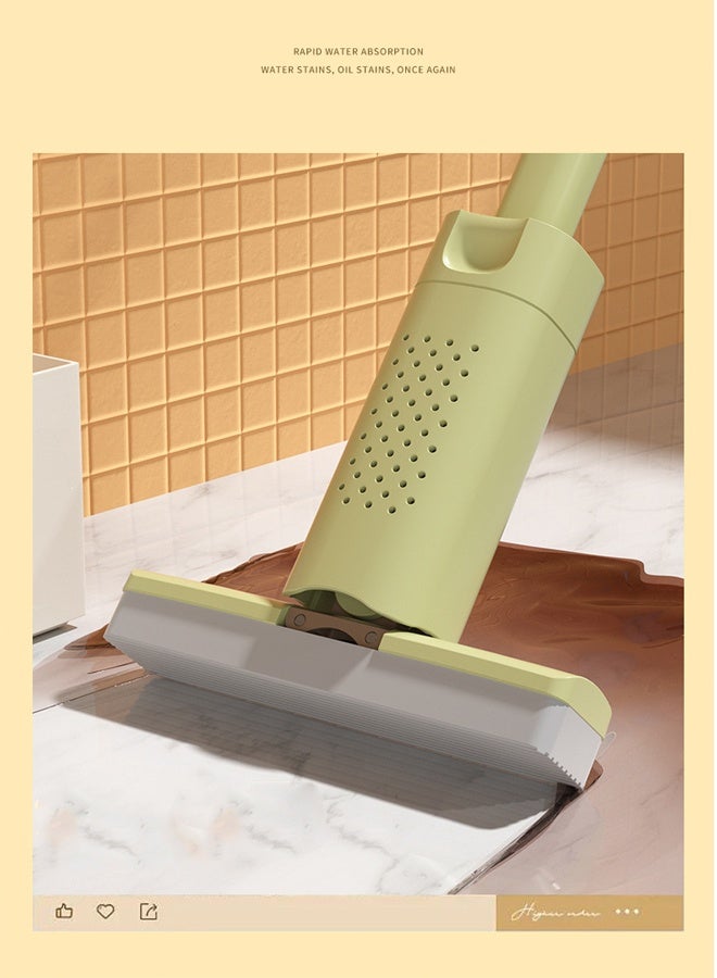 HOMESTAR Mini Mop, Portable Squeeze Mop with 1 Mop Heads, Sponge Mop, Hands-Free Squeeze Mop, Hand Washable Desktop Wring Function Mop for Worktop Cleaning, Kitchen and Bathroom - Image 5