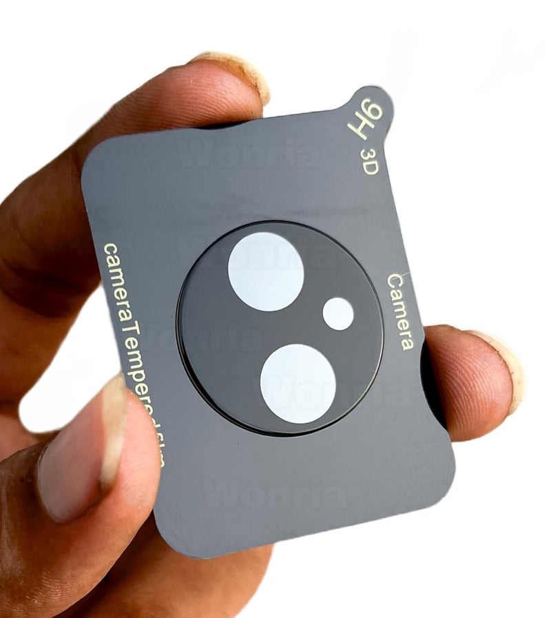 WonRia Back Camera Lens Protector for Vivo V40 | Vivo V40 Pro 5G Camera Glass Protector Guard [3D Premium] - Black - Image 1