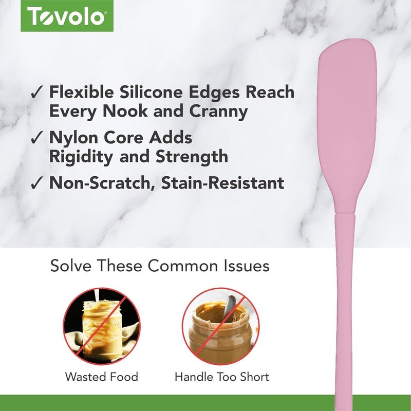 Tovolo ملعقة خلط توفولو فليكس-كور من السيليكون بالكامل - مقاومة للحرارة، آمنة في غسالة الصحون وخالية من BPA - Image 3