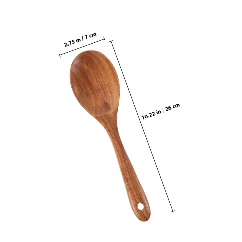 🍳 طقم أدوات تقديم السلطة من خشب الأكاسيا تصميم أنيق يدوي الصنع للاستخدام المطبخي - Image 2