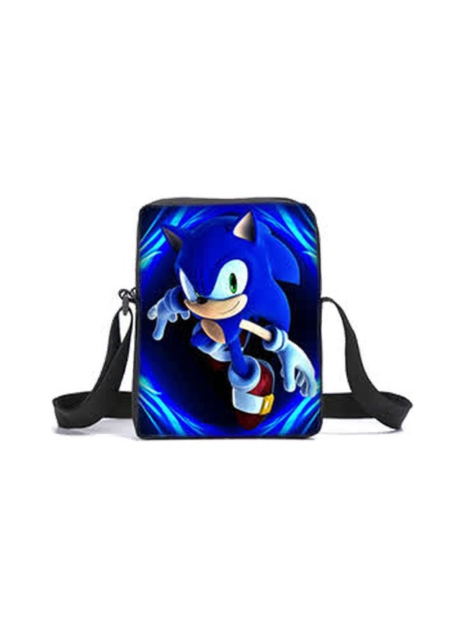 Generic - Hot-selling Sonic backpack Sonic primary school student schoolbag lunch bag pencil bag three-piece set,B style - three-piece set - Image 1