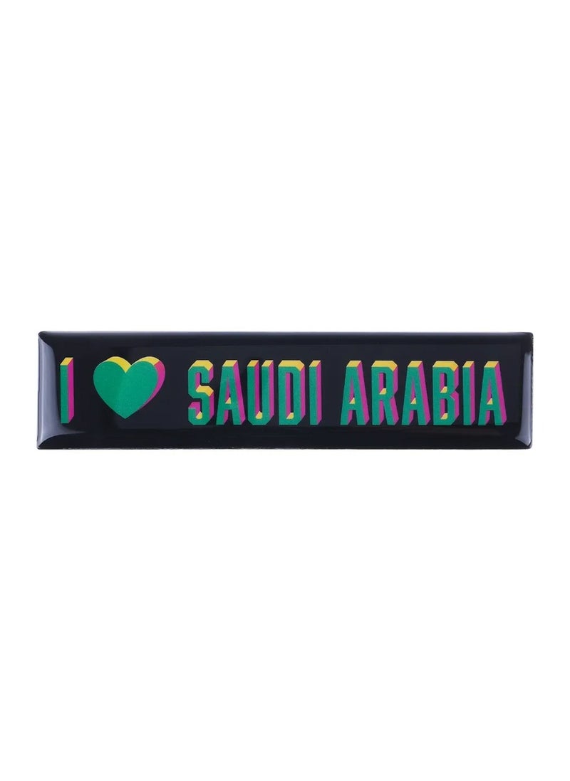 SHABABUNA x HNAK Fridge Magnet by Shababuna X Hnak, comes with a cultural design with the phrase “I Love Saudi Arabia” and inspired by Saudi landmarks | High Quality and Long Lasting | made in Saudi Arabia - SAA-4  - Image 1