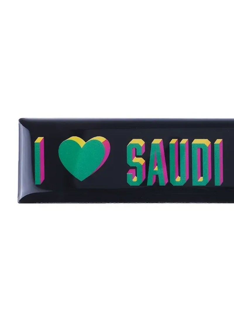 SHABABUNA x HNAK Fridge Magnet by Shababuna X Hnak, comes with a cultural design with the phrase “I Love Saudi Arabia” and inspired by Saudi landmarks | High Quality and Long Lasting | made in Saudi Arabia - SAA-4  - Image 2