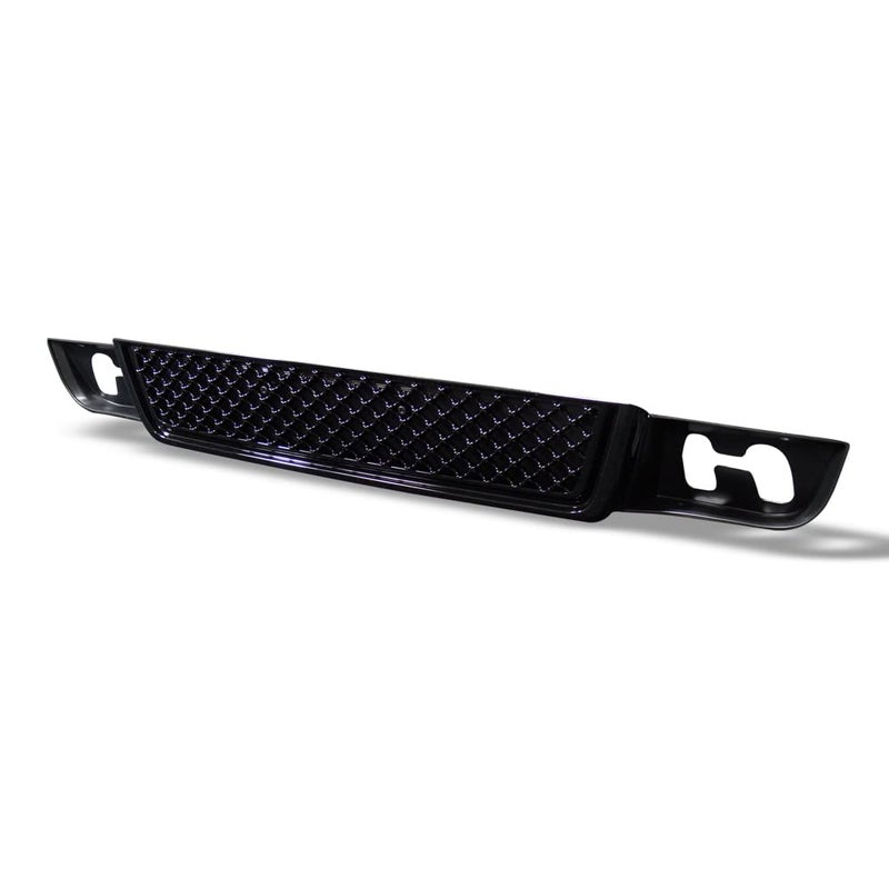 TLAPS 7422452667656 Compatible With 20072014 GMC YukonXLDenali Glossy Black Mesh Front Bumper Grill Grille