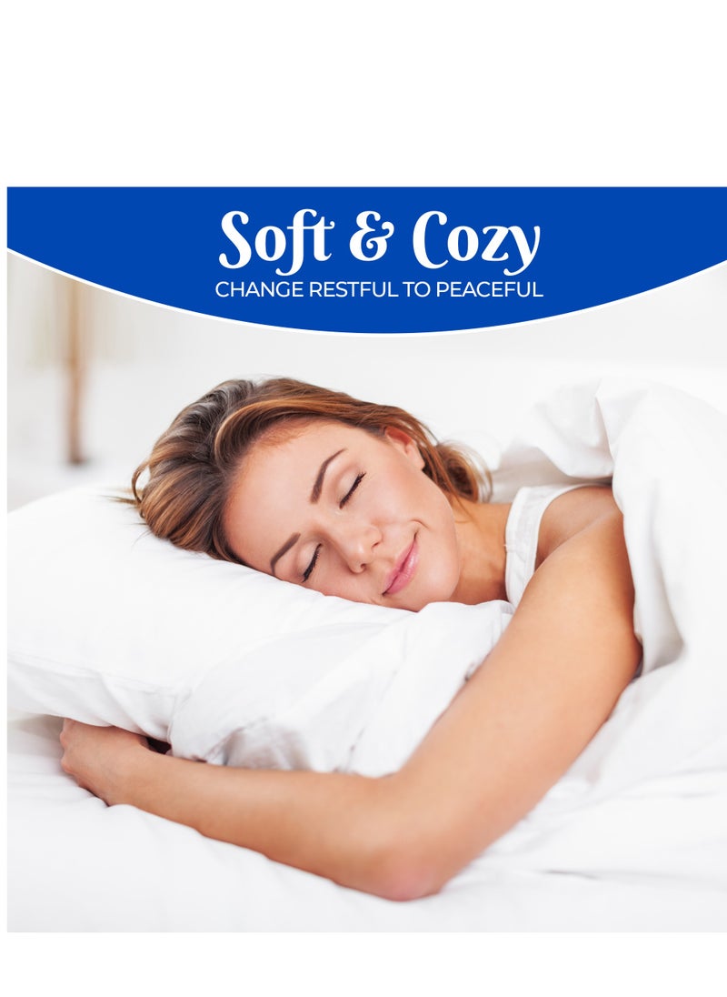 Infinitee Xclusives Premium Blue King Sheets Set - 1800 TC Series 4 Piece Bed Sheets - Soft Brushed Microfiber Fabric - 16 Inches Deep Pockets Sheets Wrinkle Free & Fade Resistant by Infinitee Xclusives  - Image 3