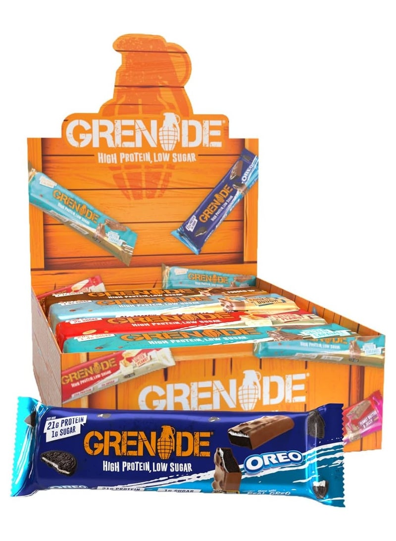 Grenade High Protein Bar 12 Bar Selection Box - Image 1