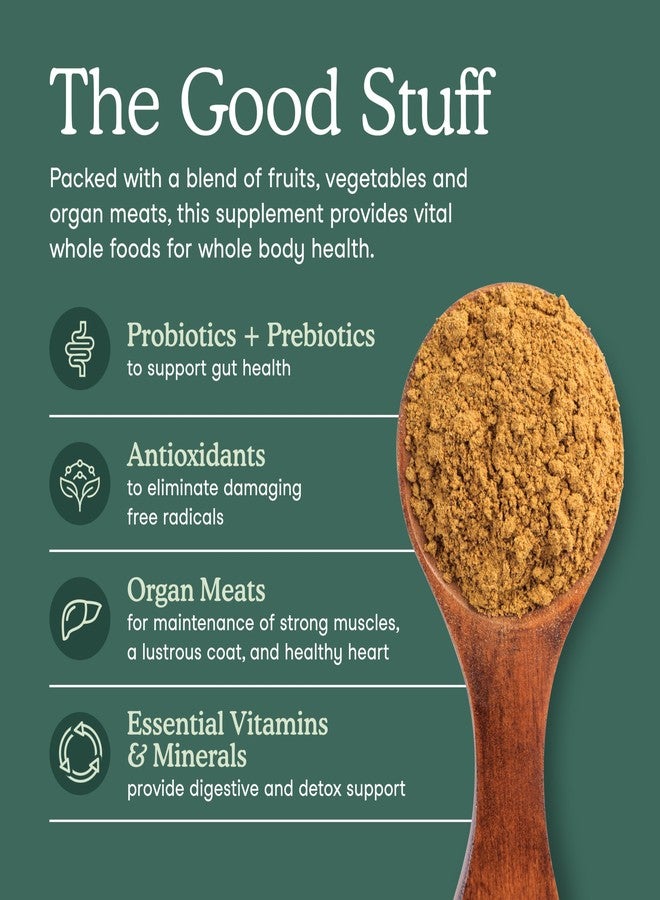 Fera Pets Whole Food Multivitamin Cat & Dog Food Topper with Probiotics, Antioxidants, & Essential Dog Vitamins & Minerals - Nutrients from Fruits, Vegetables, & Organ Meats - 3.7 oz - Image 3