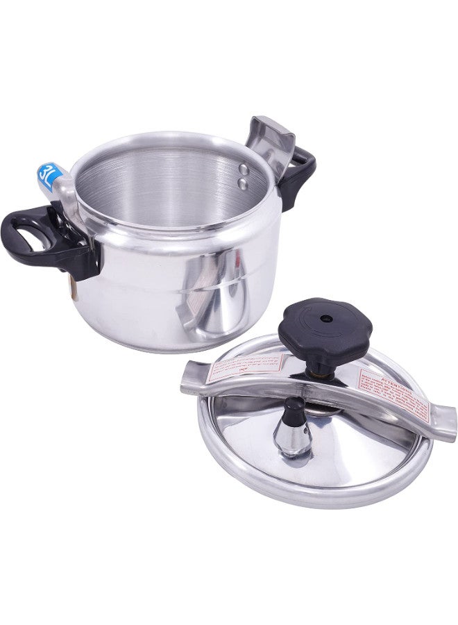 Bister 9Liters Bister Pressure Cooker 9L Silver Aluminum Fast Cooking Pot for Arabic Cuisine Silver - Image 1