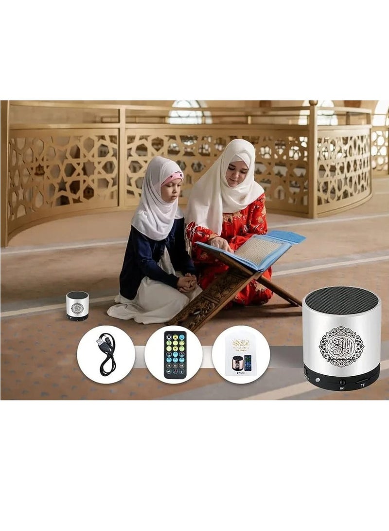 Equantu Quran Portable Bluetooth Speaker Silver - Image 2