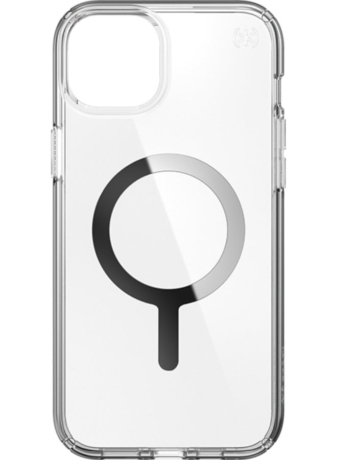 Speck Presidio Perfect-Clear with Chrome MagSafe Case - iPhone 15 Plus