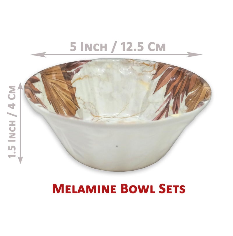 BHOJANWARE Melamine Small Vegetable Serving Bowl Pack of 12 Perfect for Individual Serving, Lightweight Bowl Set for Small Parties. - Image 2