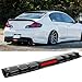 JMTBNO Black Universal Rear Bumper Diffuser Shark Fin Bumper Lip Splitter Spoiler with Brake Lights Compatible with Chrysler 300 Infiniti G37 MercedesBenz W204 W205 Dodge Challenger - Image 2