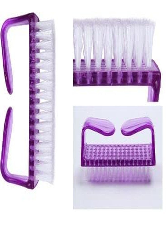 Gugzy Washing Nail Brushes Soft Remove Dust Nail Art Plastic Cleaning Brush Nail Arts Tools Finger Toe Nail Cleaning Brush Manicure Pedicure Scrubbing Cleaner for Dead Skin for Men and Women (2pc Set) - Image 4