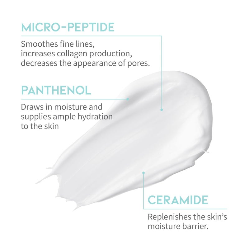 #OOTD Peptide Moisturizer Cream For Face, Dry Sensitive Skin Protection Barrier Cream For Aging Skin, Anti Aging, Hydrating, Peptide, Ceramide, Panthenol (1.69 FL.OZ) - Image 4