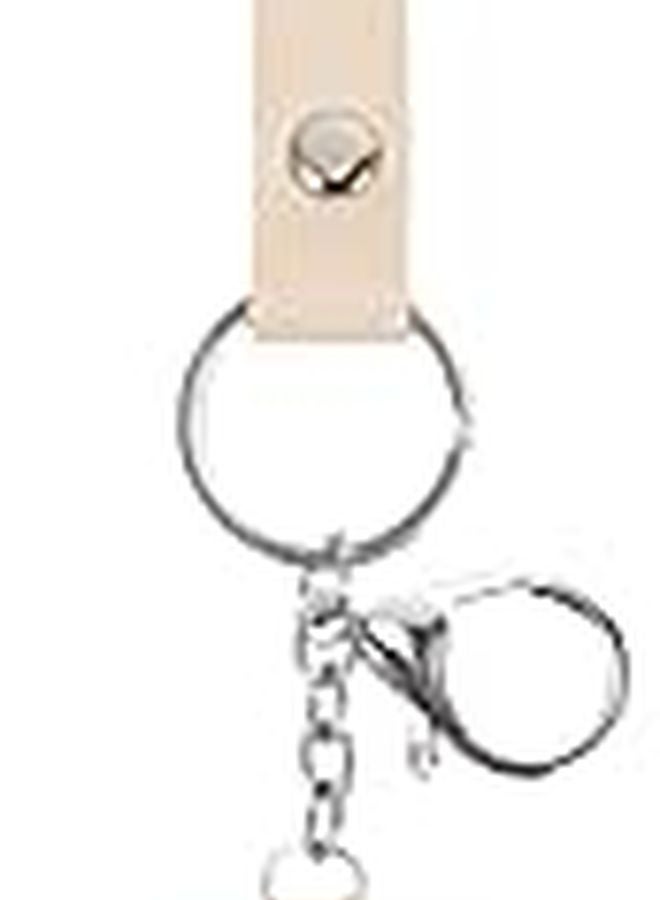Portable Double Sided Makeup Mirror Foldable Metal Keychain Green Mini Travel Pocket Mirror - Image 1