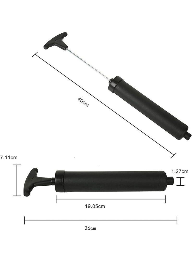 MOMENT Portable Hand Air Ball Pump Inflator Kit with Needle, Nozzle, Extension Hose for Soccer Basketball Football Volleyball Water Polo Rugby Exercise Sports Ball Balloon Swim Inflatables and More - Image 2