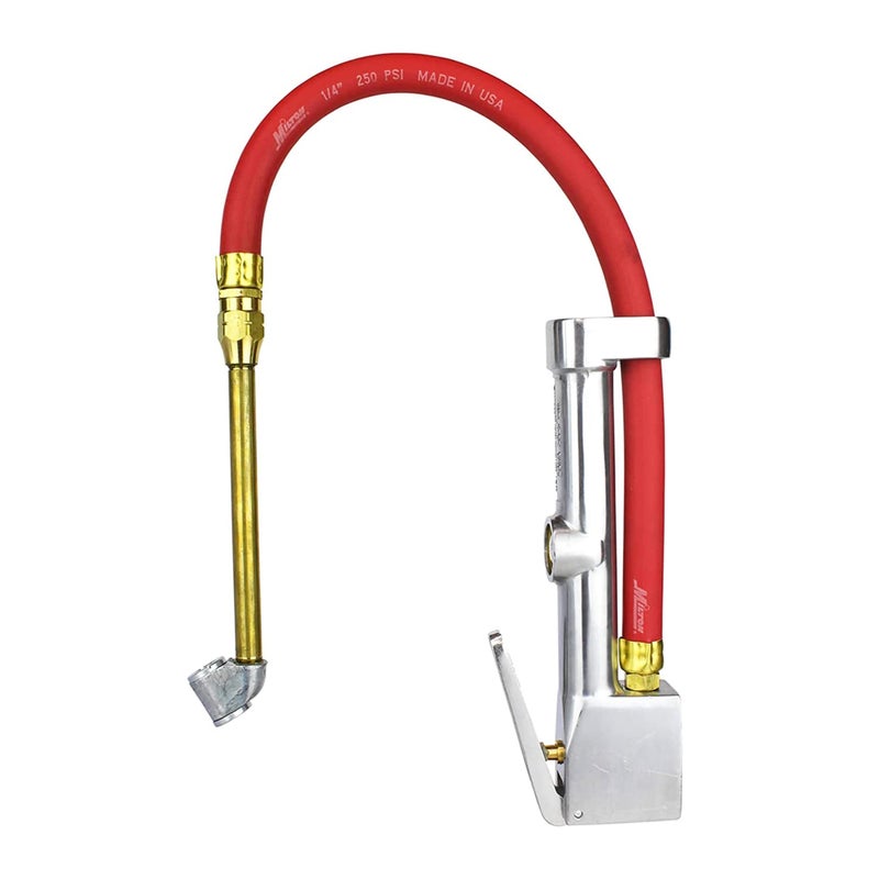 Milton New & Improved - Tire Inflator Gauge with Dual Head Air Chuck 15â€ Air Hose 10-160 PSI (Box of 5) - Image 1