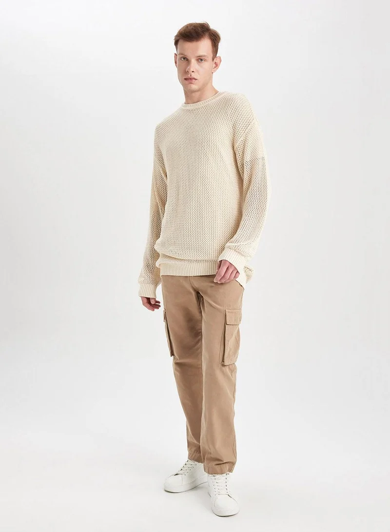 DeFacto Regular Fit Crew Neck Knit Sweater