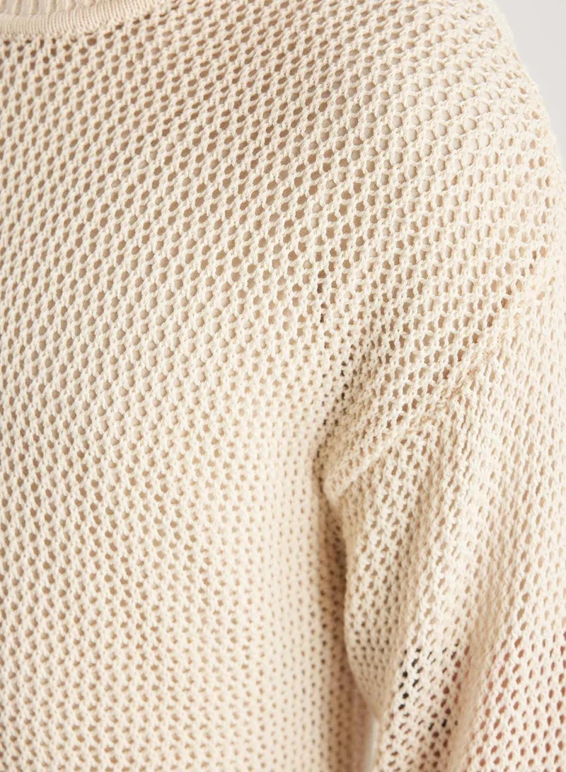DeFacto Regular Fit Crew Neck Knit Sweater