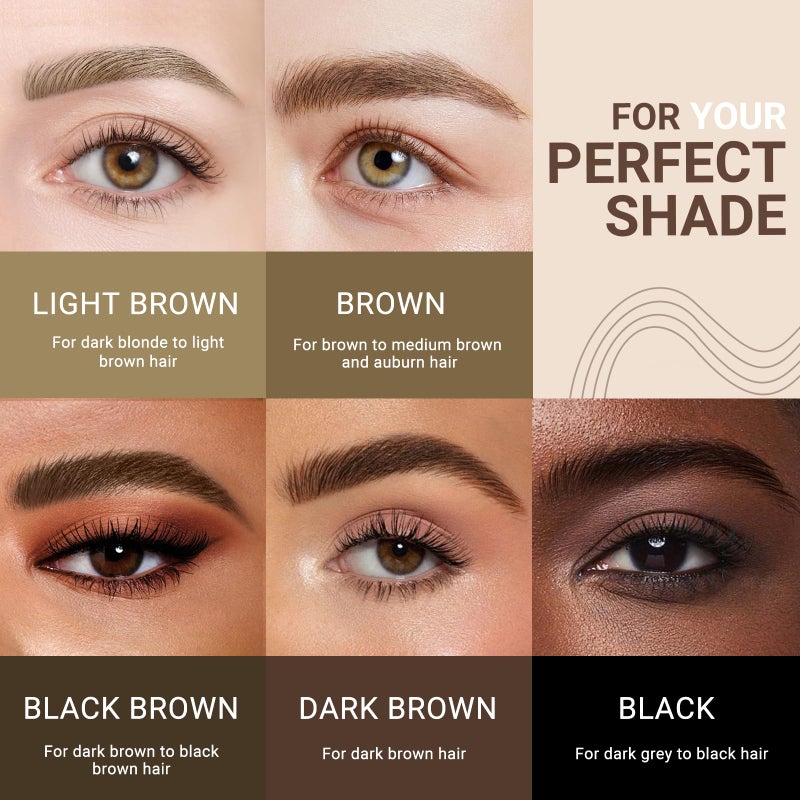 iMethod قلم حواجب iMethod - قلم ميكروبليدنج للحواجب، قلم حواجب برأس 4 شقوق ميكرو للحصول على حواجب طبيعية تشبه الشعر، أقلام حواجب تدوم طويلاً للنساء، مقاوم للماء، بني - Image 5
